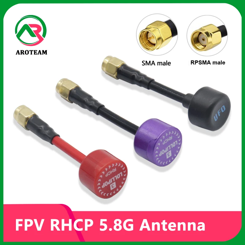 2PCS 5.8GHZ RHCP Antenna V4 5.8G 5Dbi Omni FPV for RC FPV Racing Freestyle Monitor Goggle