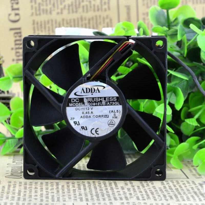 Y    1PC New for ADDA AD0812UB-A73GL 12V 0.45A 3pin cooling fan # QW.