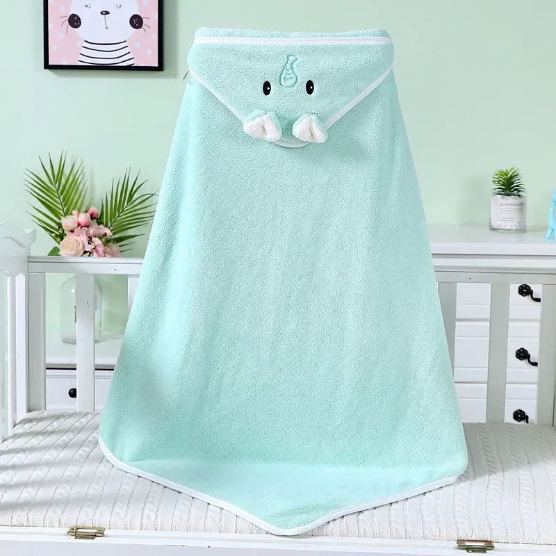 Baby Bath Towel Girl Boy Soft Swaddles Baby Towels Newborn with Hood Coral Fleece Infant Blanket Baby Bathrobe Quilt Washcloth