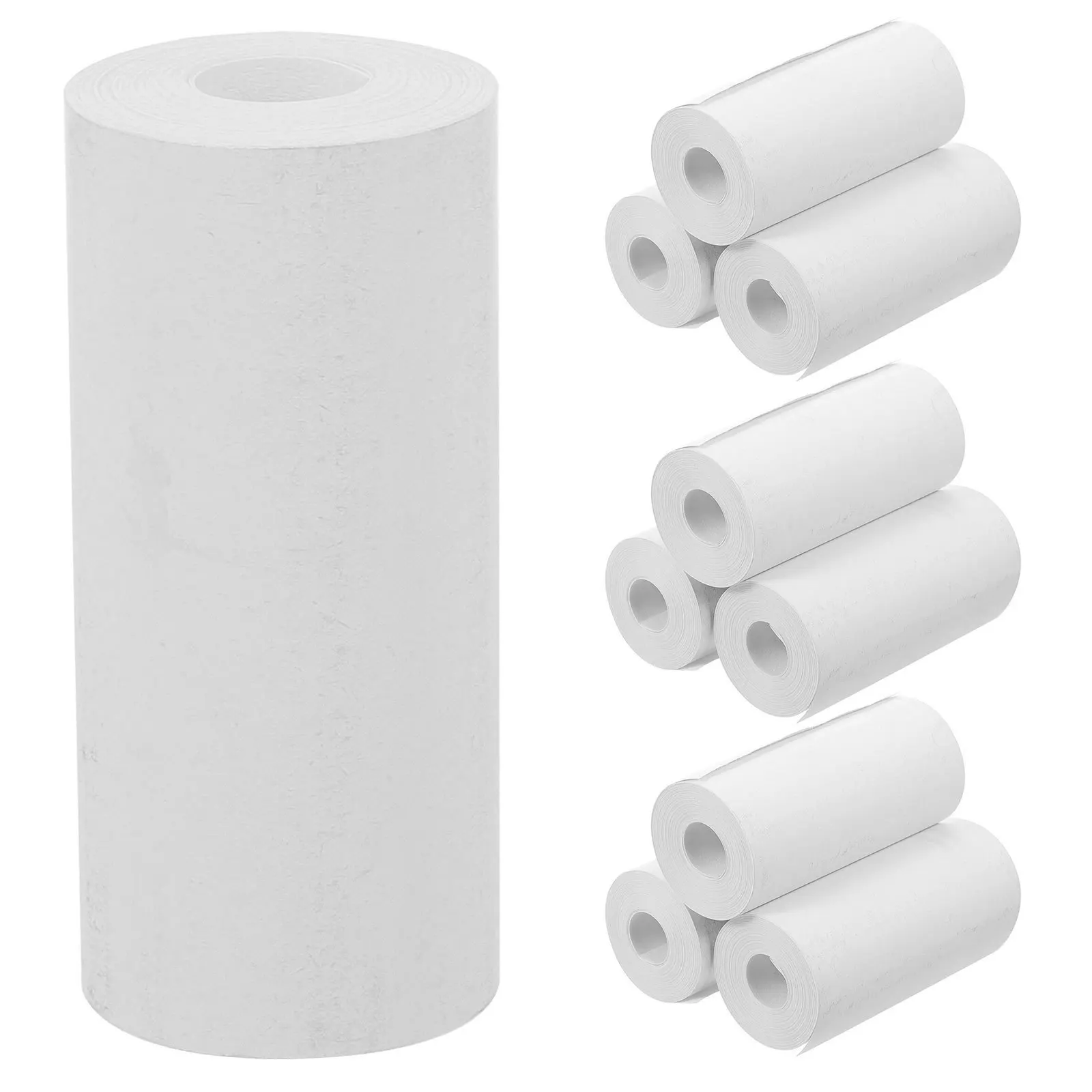 

10 Rolls Blank Thermal Paper Labels Self Adhesive Waterproof Shipping Label For Address Mailing Postage Machine Tape Printable