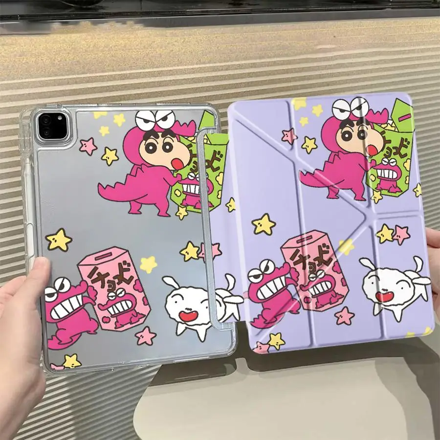 Etui na tablet z motywem anime Crayon Shin-Chan dla iPad Pro 11, 10, 9, 8, 7 generacji, 12.9 cala, Air 4, 5, M3, M2, 1, 2, M4, 11 cali, Pro 2025, Mini 6, 7 — zdjęcie produktu 6