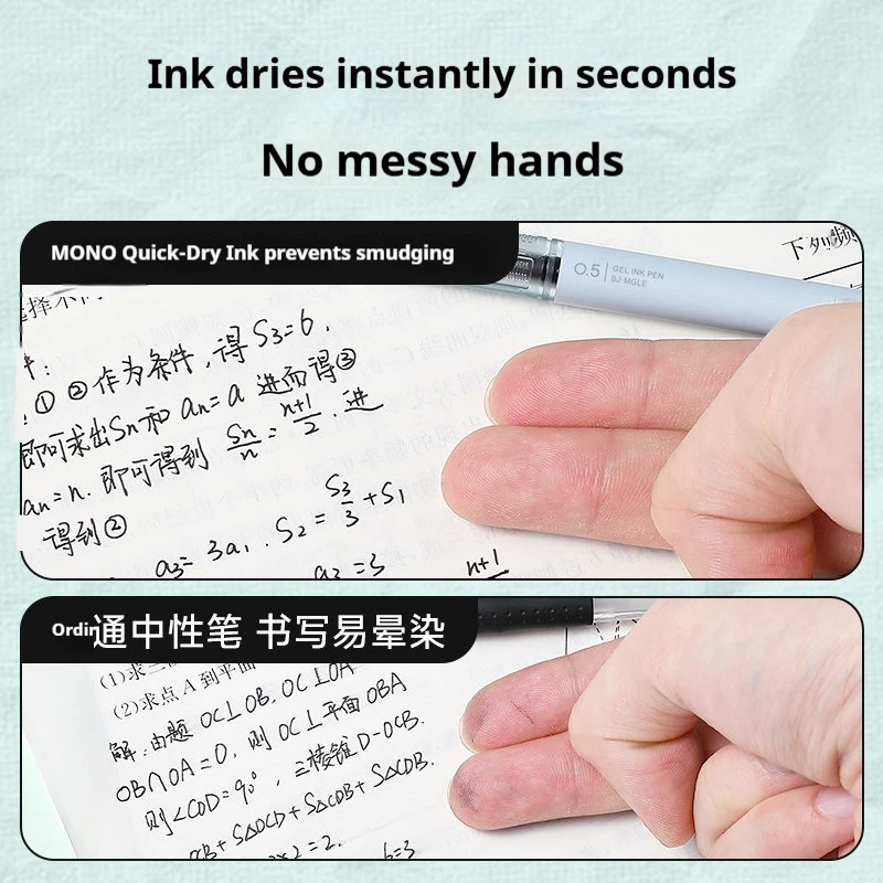 Tombow MONO Graph Lite Gel Pen Retractable 0.5 High Precision Tip Instant Dry Monodry Ink Non-Slip Grip Exam Japanese Stationery