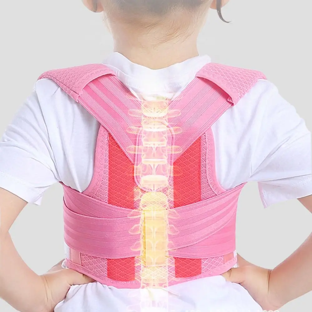 

Polyester Back Posture Corrector Adjustable Full Back Back Brace Posture Corrector EVA Black/Pink/Blue Back Straightener