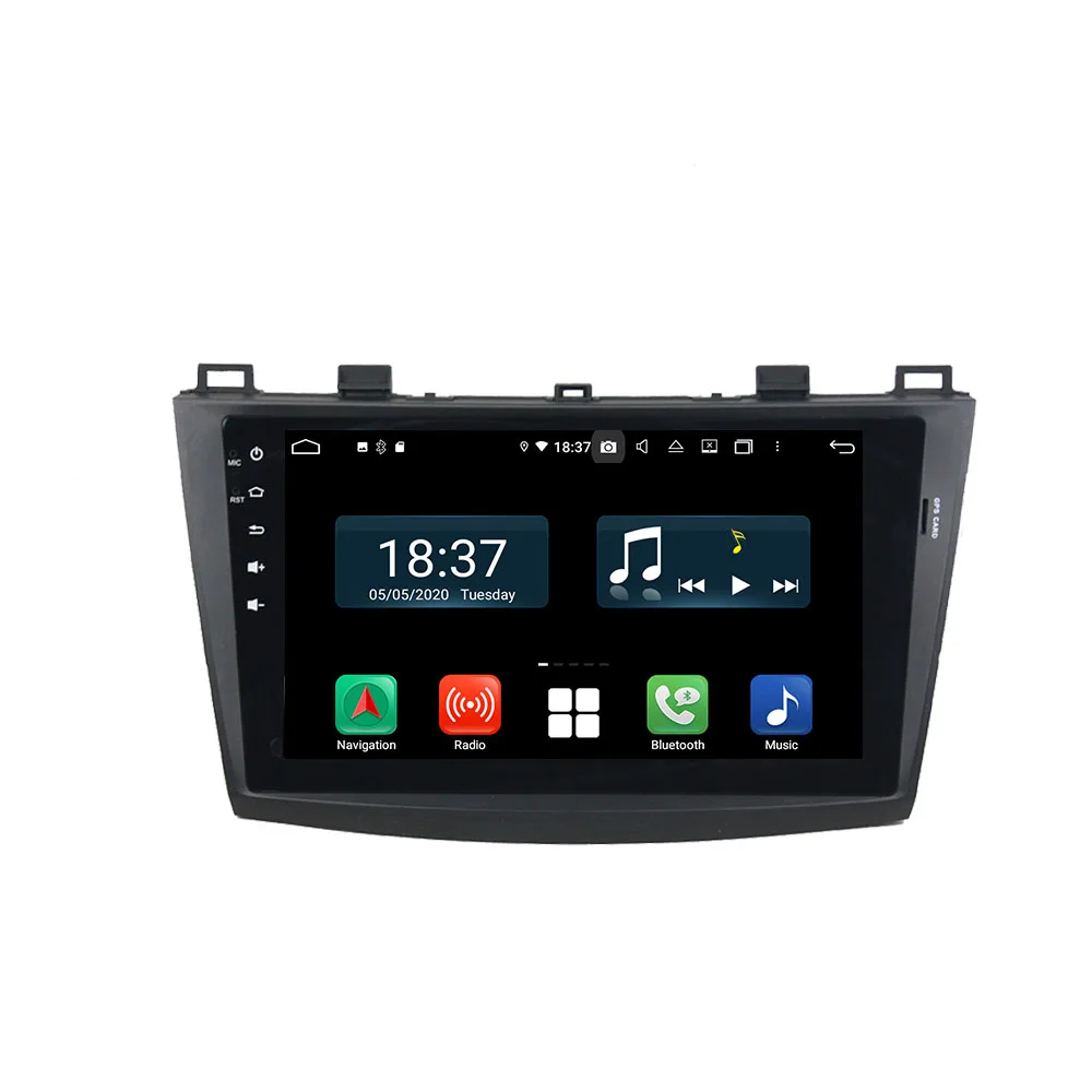 Авто стерео Android 14 Carplay автомобильный радиоприемник для Mazda 3 2010-2012 автомобильный GPS-навигатор Carplay мультимедийный плеер головное устройство авто