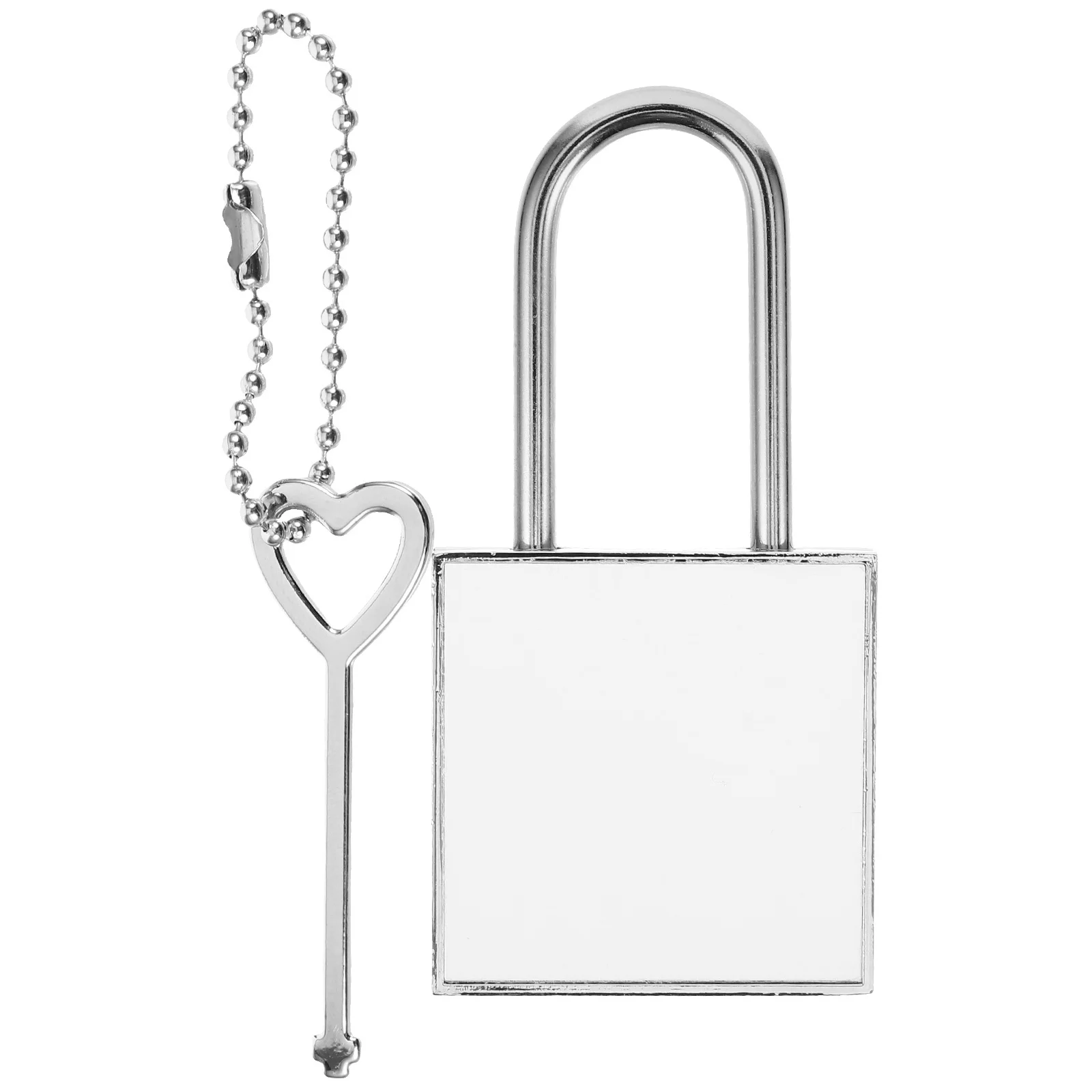 1Set Heat Transfer Padlock Small Metal Lock Replacement for Gym Locker Luggage Bag Diary Key Lock Pad Locks Small Padlock