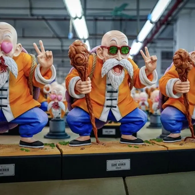 

Dragon Ball Anime Figure - Master Roshi Kame Sennin Childhood Son Goku & Krillin Collectible Model Toy For Kids Birthday Gift