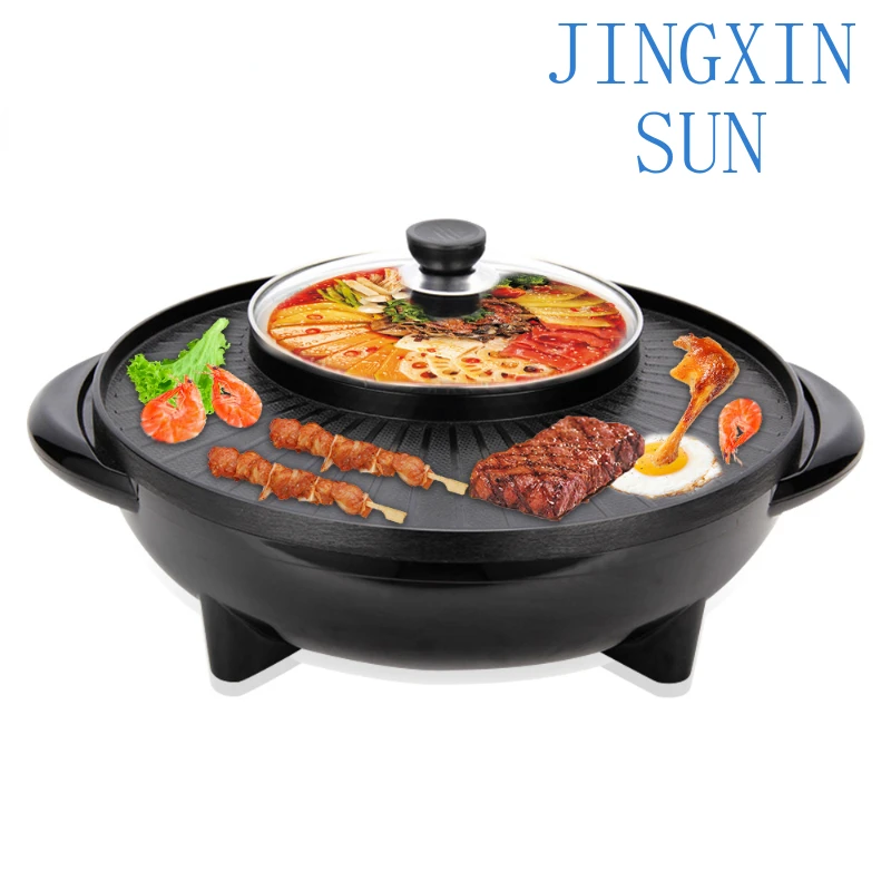Portable barbecue grill mini electric raclette bbq grill with Non-Stick Coating