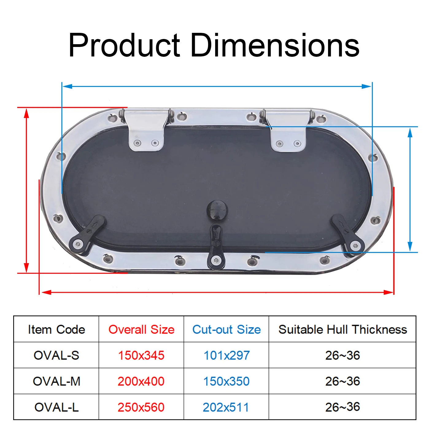 Marine Stainless Steel Oval Porthole With Mosquito Screen Opening Porthole Window Hatch For Marine Boat Yacht