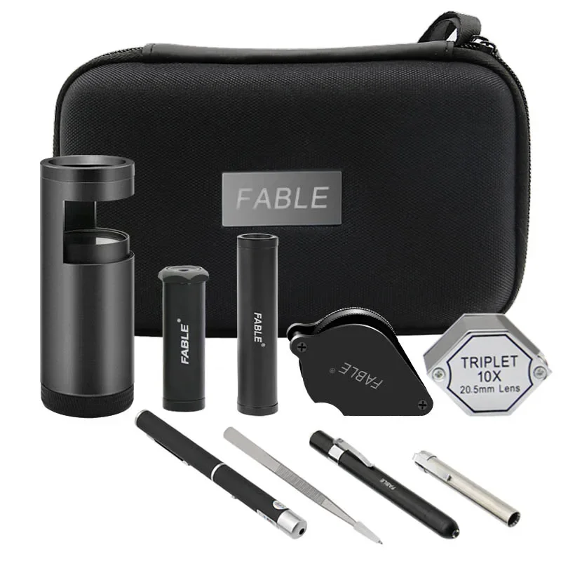 High Quality Jewellery Tool Set Gem Testing Kit FGB-9 Fable Brand Best Price Gemstone Equipment Set