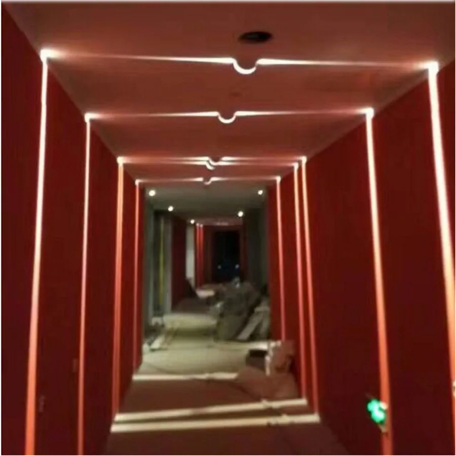 Thrisdar LED Window Sill Light RGB Remote Corridor Door Frame Sconce Lamp 360 Degree Ray Door Frame Line Wall Lamps image 3