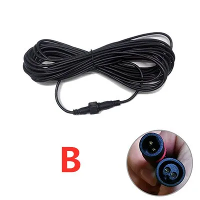 5 Meter Extension Cable For Solar Spotlight Waterproof Cable 2 Pin Male to Female Connector Floodlight  Universal 5M Cable