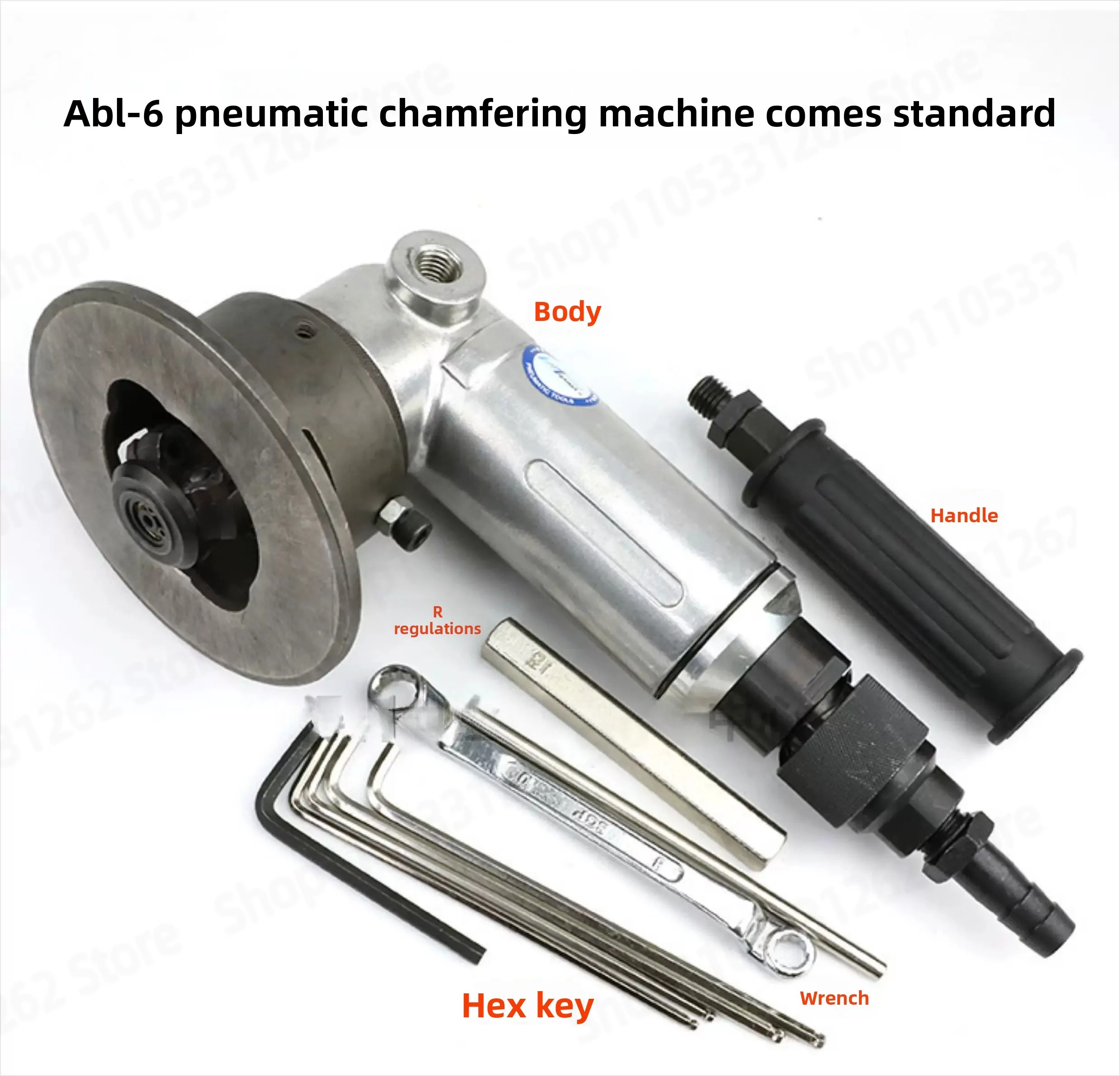 ABL-6 Handheld Light Pneumatic Chamfering Machine R3 Chamfering C-Face Edge Angle Shipyard Metal Plate Chamfering