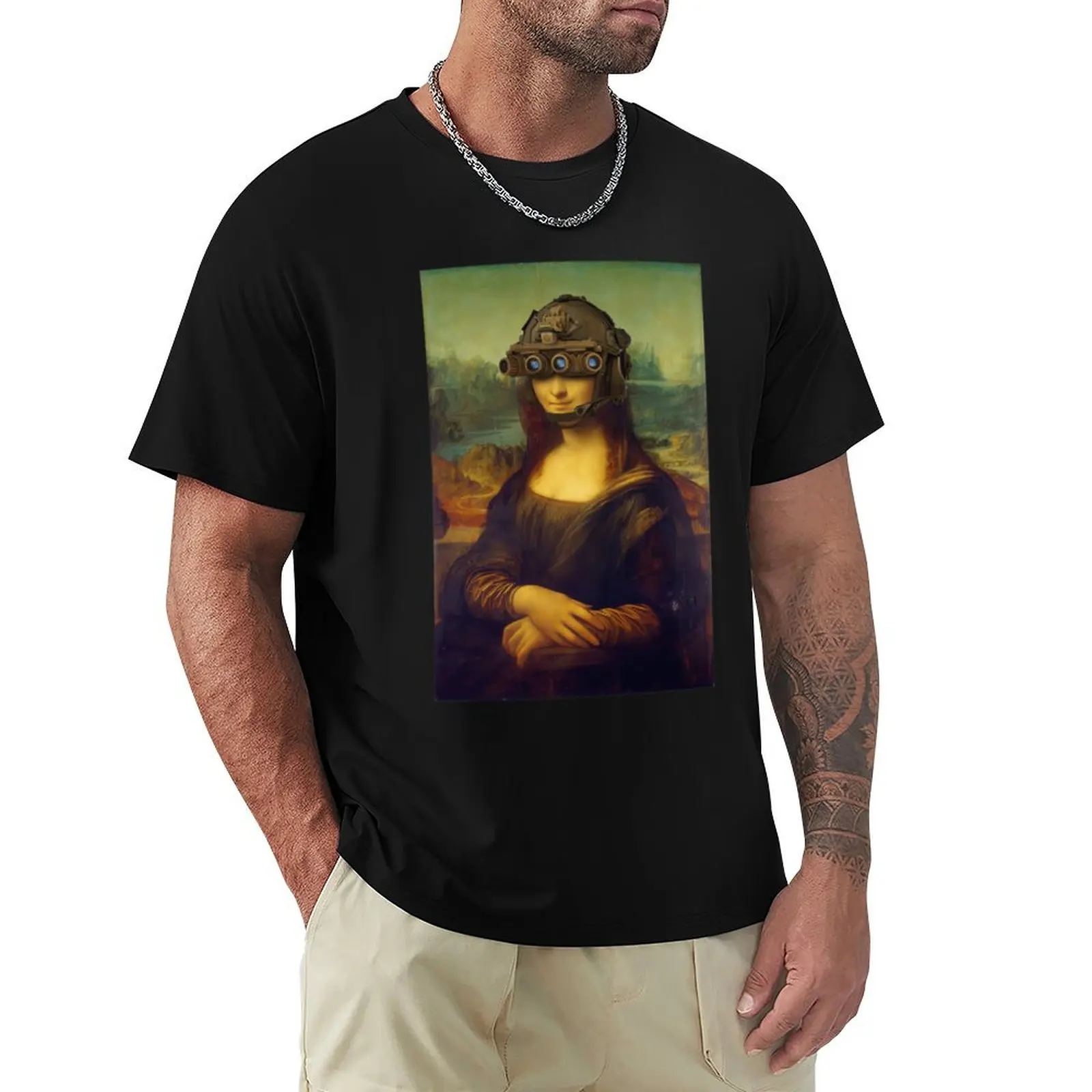 Mona Lisa GPNVG Tactical Devgru sticker T-Shirt Performance Dry Fit T-Shirt
