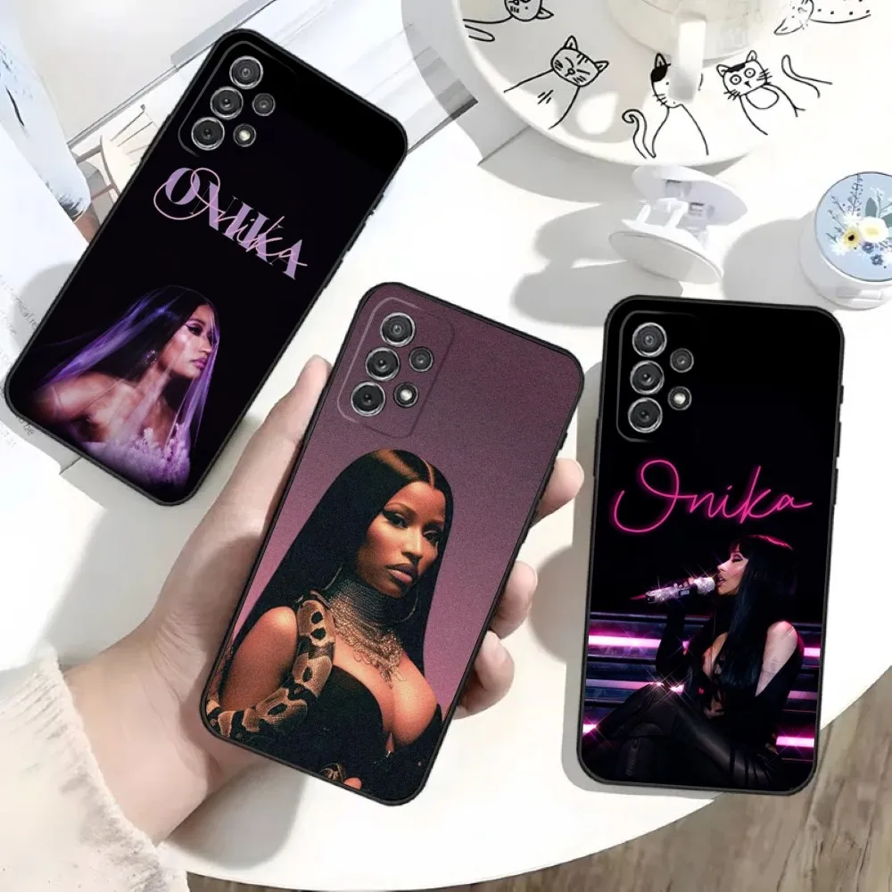 N-Nicki Singer M-Minaj Phone Case For Samsung S25,S24,S21,S22,S23,S30,Ultra,S20,Plus,Fe,Lite,Note,10,9,5G Black Soft Shell