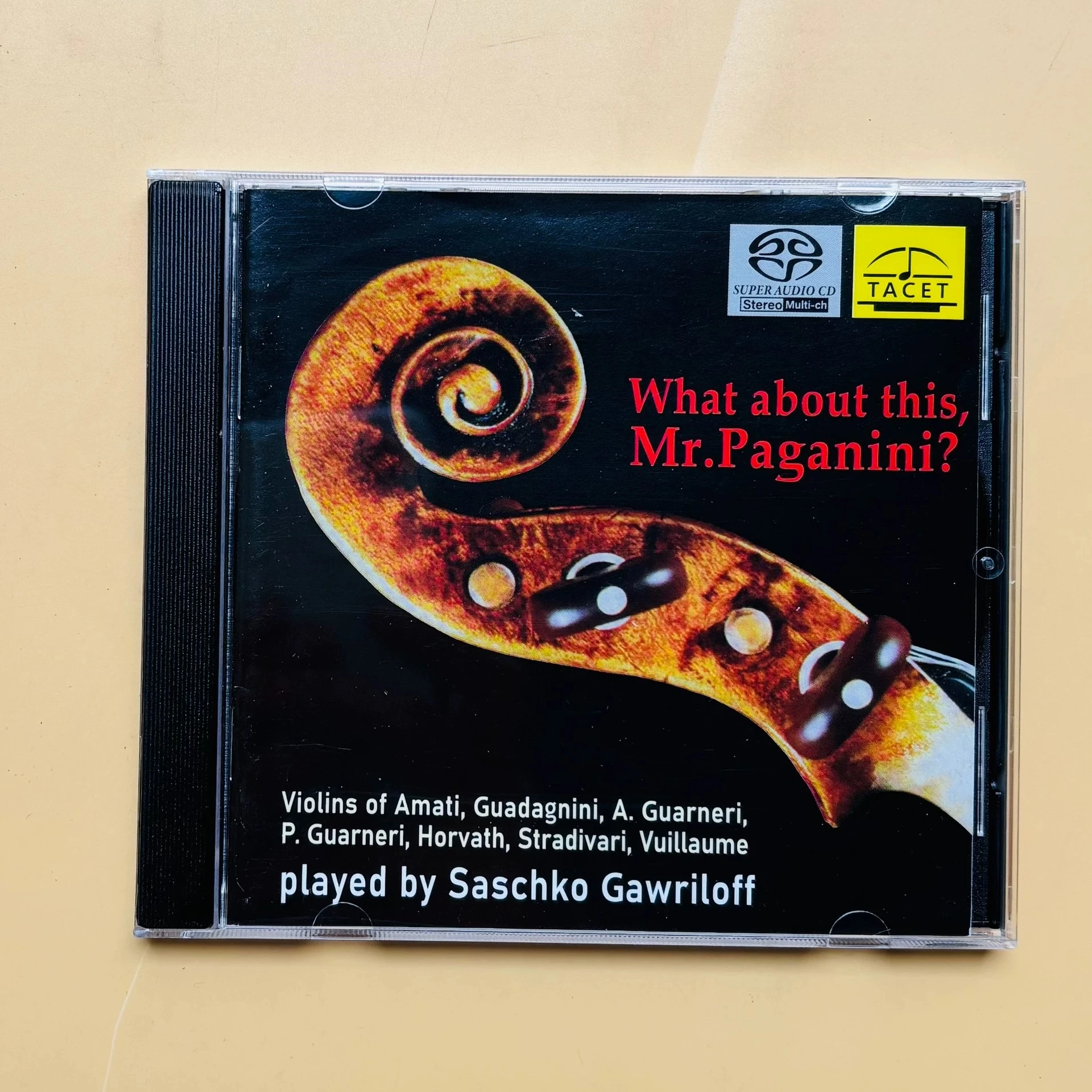 

Saschko Gawriloff Music CD What About This Mr Paganini Album Sonata Concertante Music Record Cosplay Walkman Car Soundtracks Box