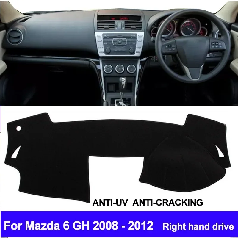 

Car Dashboard Cover Dash Mat For Mazda 6 GH 2008 2009 2010 2011 2012 Auto Sun Shade Dash Board Mat Cover Pad Carpe Car Styling