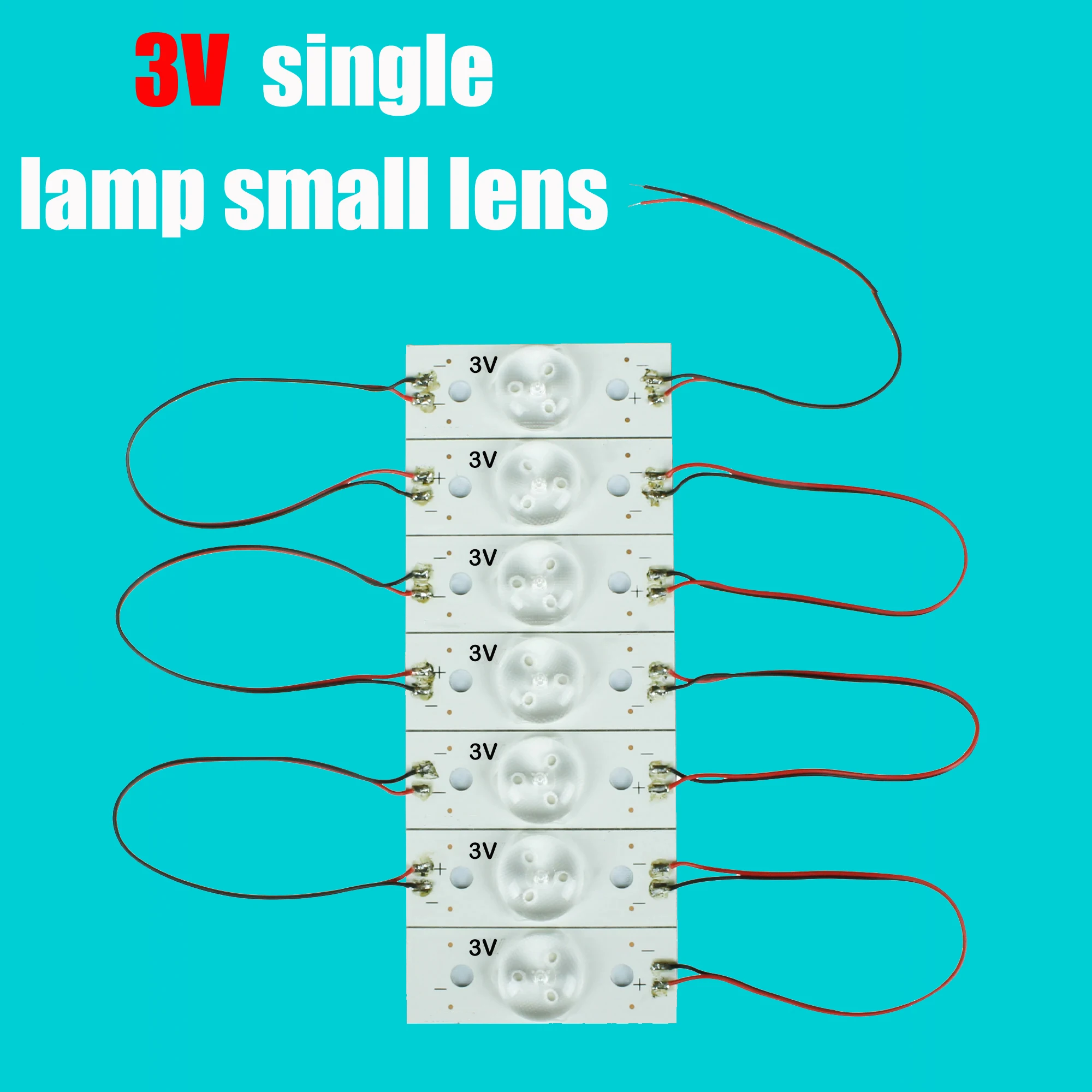 New 30 Pack of 210 pcs 3V 6V SMD Beads with Optical Lens, Comes with Cable for 20-120 inch LED TV Repair