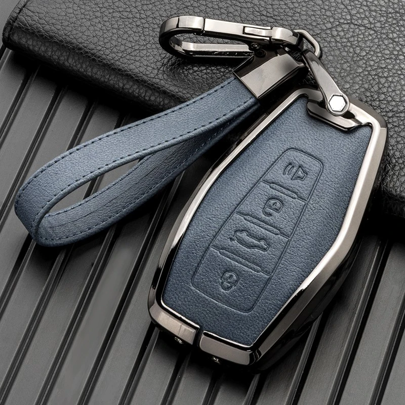 

Genuine Leather Key Cover for Geely Xingyue L Binyue Boyue X Haoyue Icon Emgrand2023