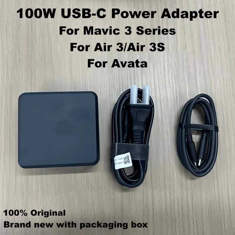 

Адаптер питания USB-C мощностью 100 Вт, быстрая зарядка для DJI Mavic 3 серии/Air 3/Air 3S/Avata, оригинальное новое зарядное устройство с упаковочной коробкой