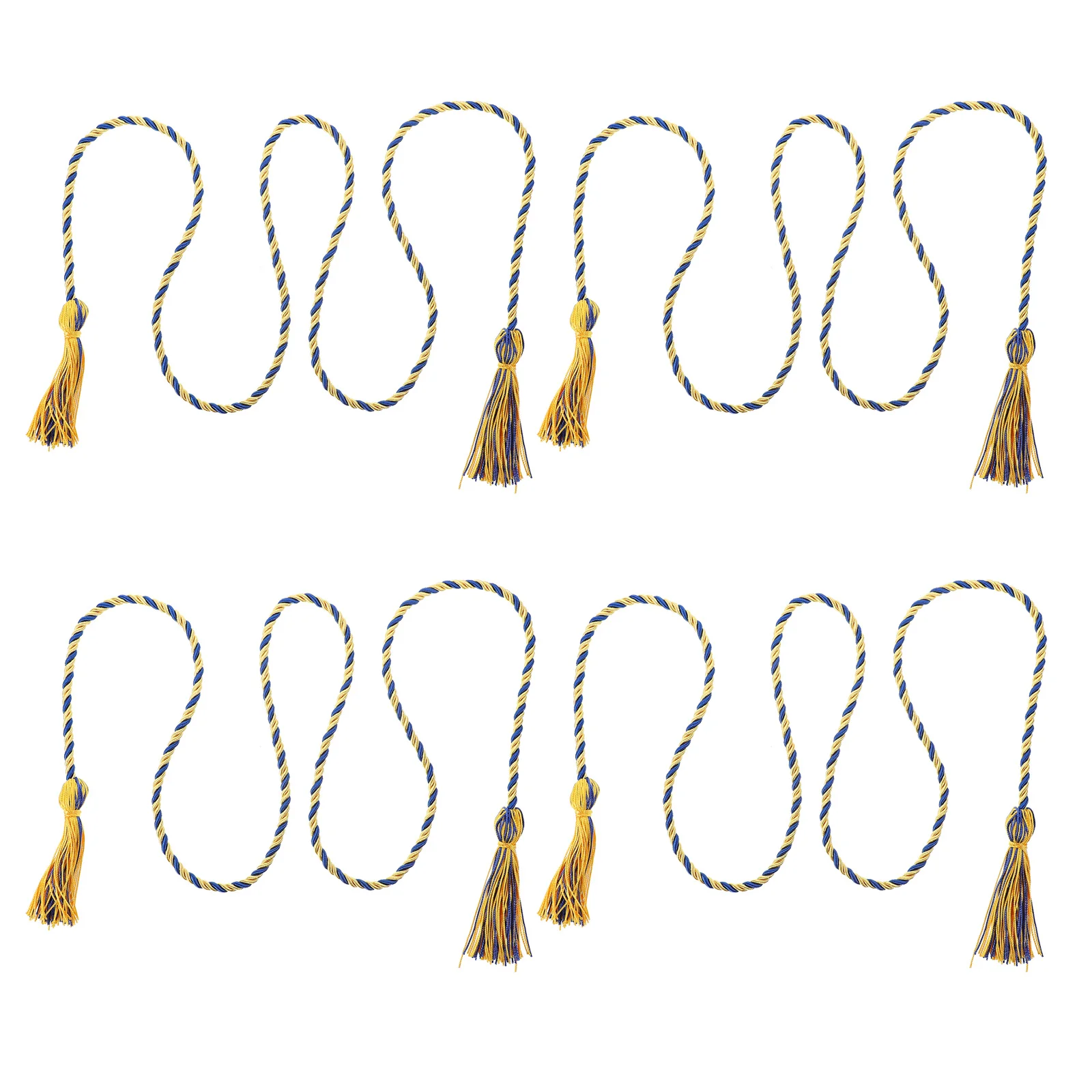 

4Pcs Graduation Honor Cords Polyester Braided Tassel Ceremony Decoration Graduation Party Supplies Braided Honor Cord