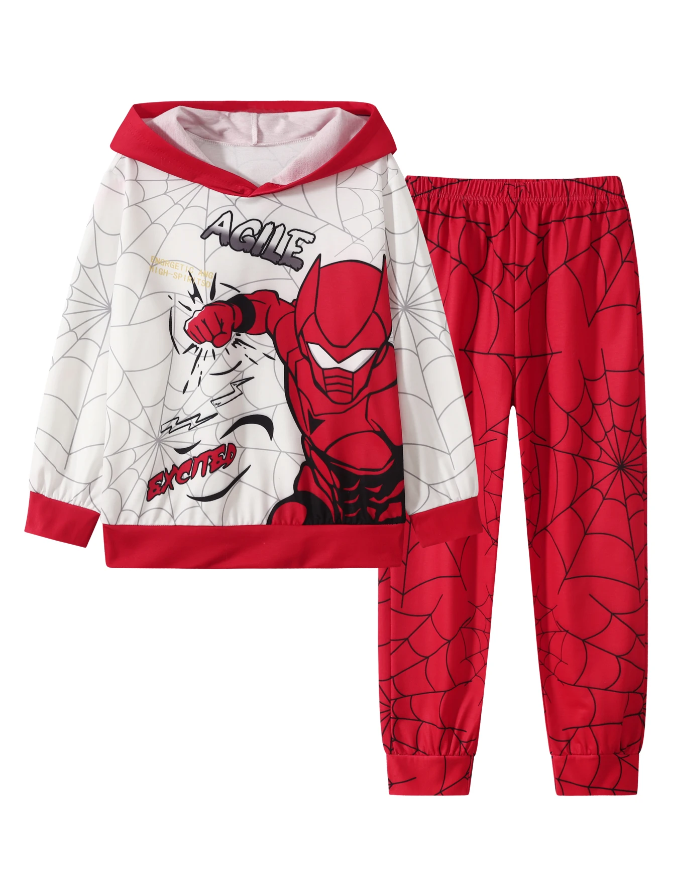 2 قطعة عيد الميلاد الأولاد الزي مقنعين البلوز فستان أطفال مع سروال داخلي كم طويل عادية مريحة ملابس الأطفال العصرية اللعب في الهواء الطلق S #1