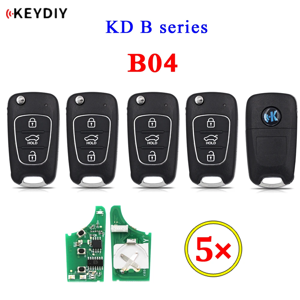 5pcs/lot KEYDIY B series B04 3 Button Universal Remote Control for KD900 URG200 KD-X2 Mini KD For Hyundai Style