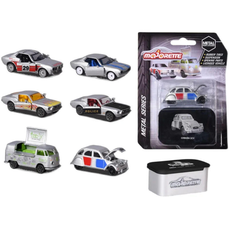 

Majorette 2019, 1/64 металлическая серия CITROEN 2CV CELICA GT FORD MUSTANG, полицейская литая под давлением модель, коллекция игрушечных транспортных средств