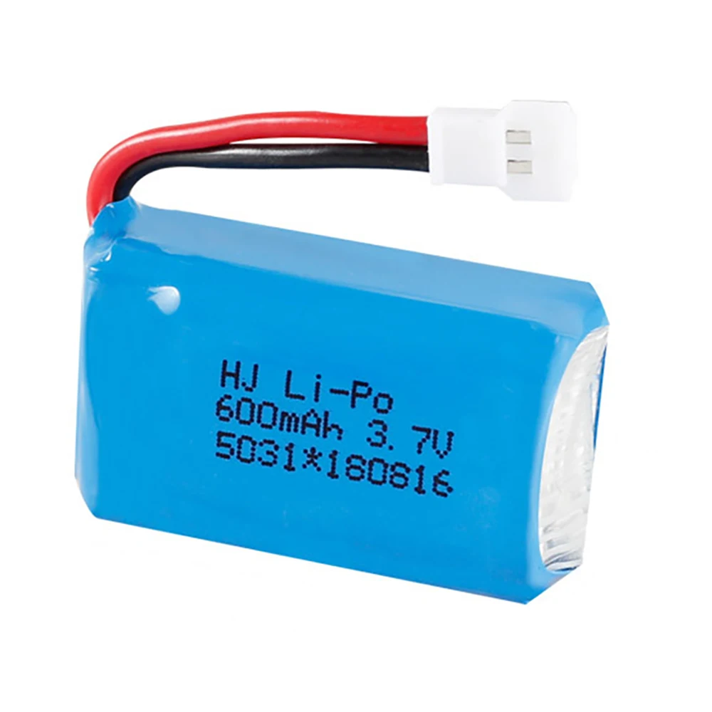 2 pz/lotto 1 PZ 3,7 V 600 mAh 752030   Batteria Lipo 25c per pezzo di ricambio drone quadricottero aereo Syma X9 X9S RC