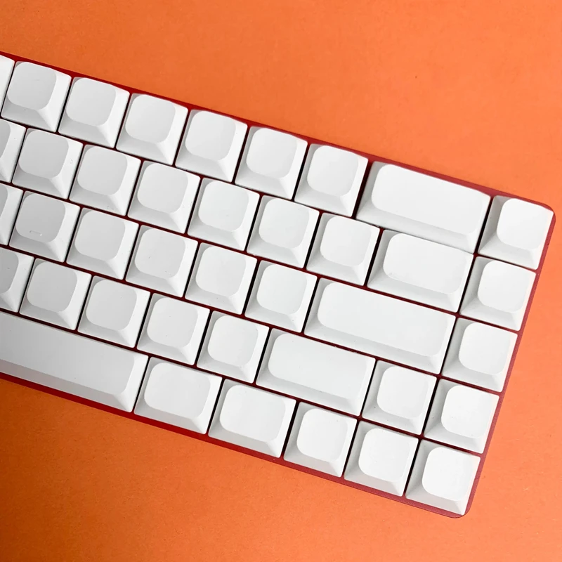 1 Set Low Profile Blank Keycaps For MX Switch Mechanical Keyboard PBT No Printed Key Caps For 61/64/75/87/96/104 Layouts