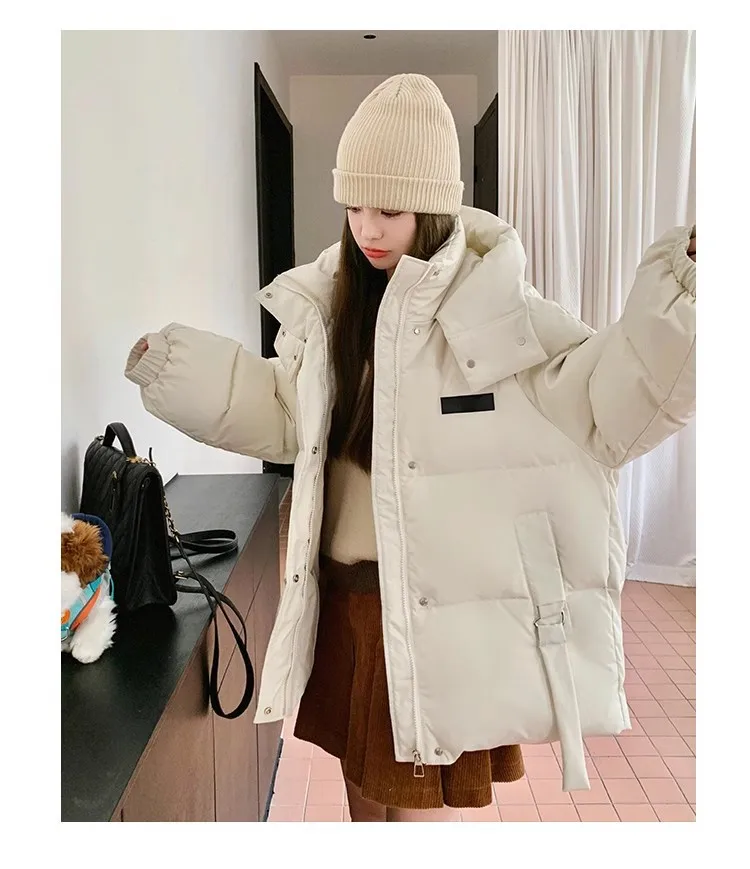 Down and Cotton Jacket for Women in Winter 2024, New Fashion College Style Jacket for Women