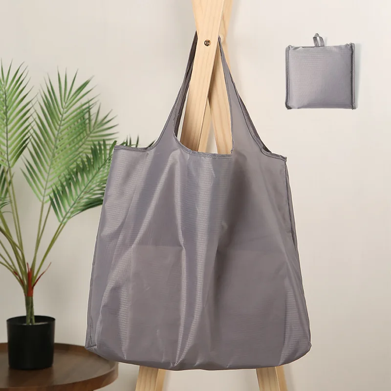 

Large Capacity Foldable Shopping Bag Reusable Colorful Handbag Waterproof Travel Grocery Bags Eco-Friendly One Shoulder Pouch