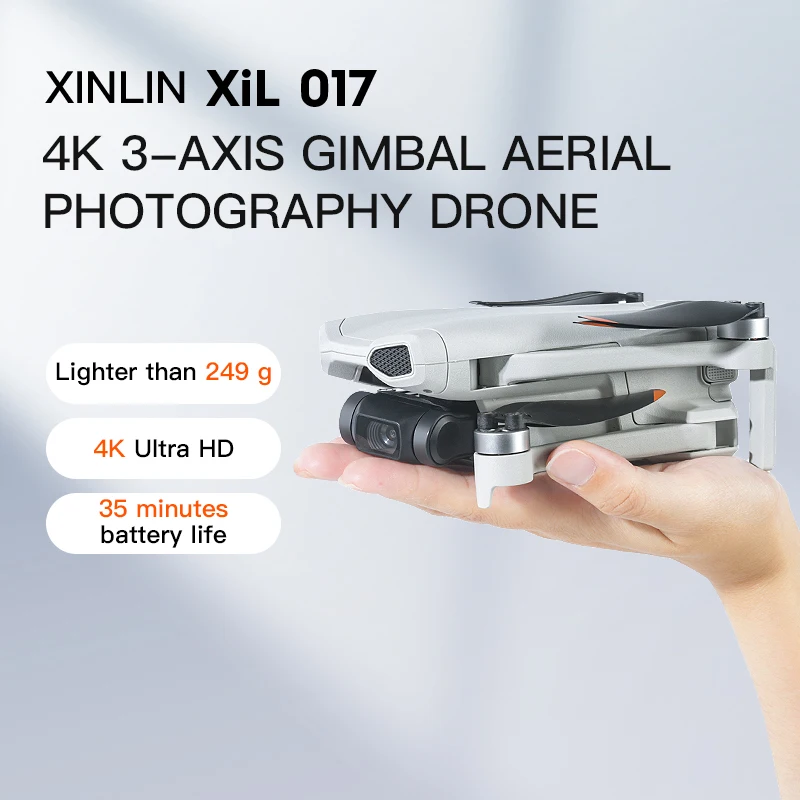 New Hot 017 Drone 4K HD Camera 3-Axis Gimbal With Touch Screen Ultralight design Brushless EIS Electronic RC Quadcopter Toys