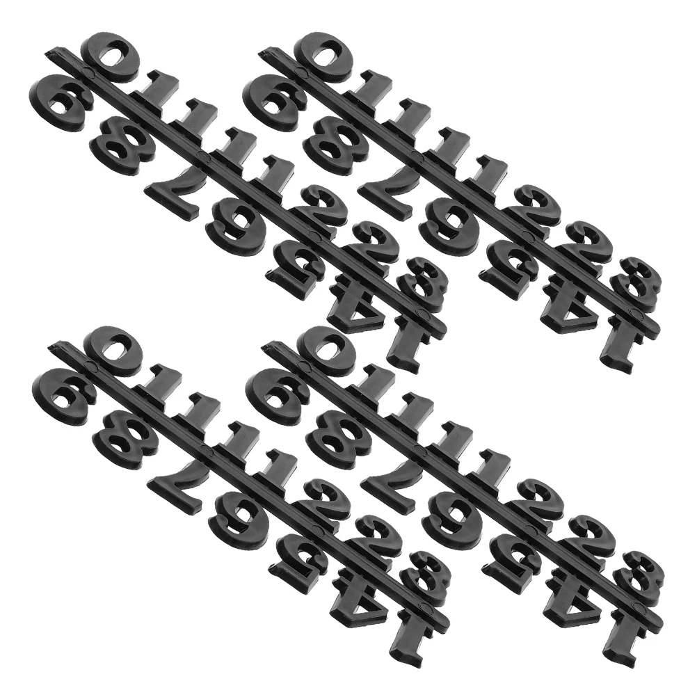 

4 set Arabic Numeral Plates Diy Kit Wall Number Repair Parts, Easy To Assemble, For Home Decor, Craft Projects, Clock