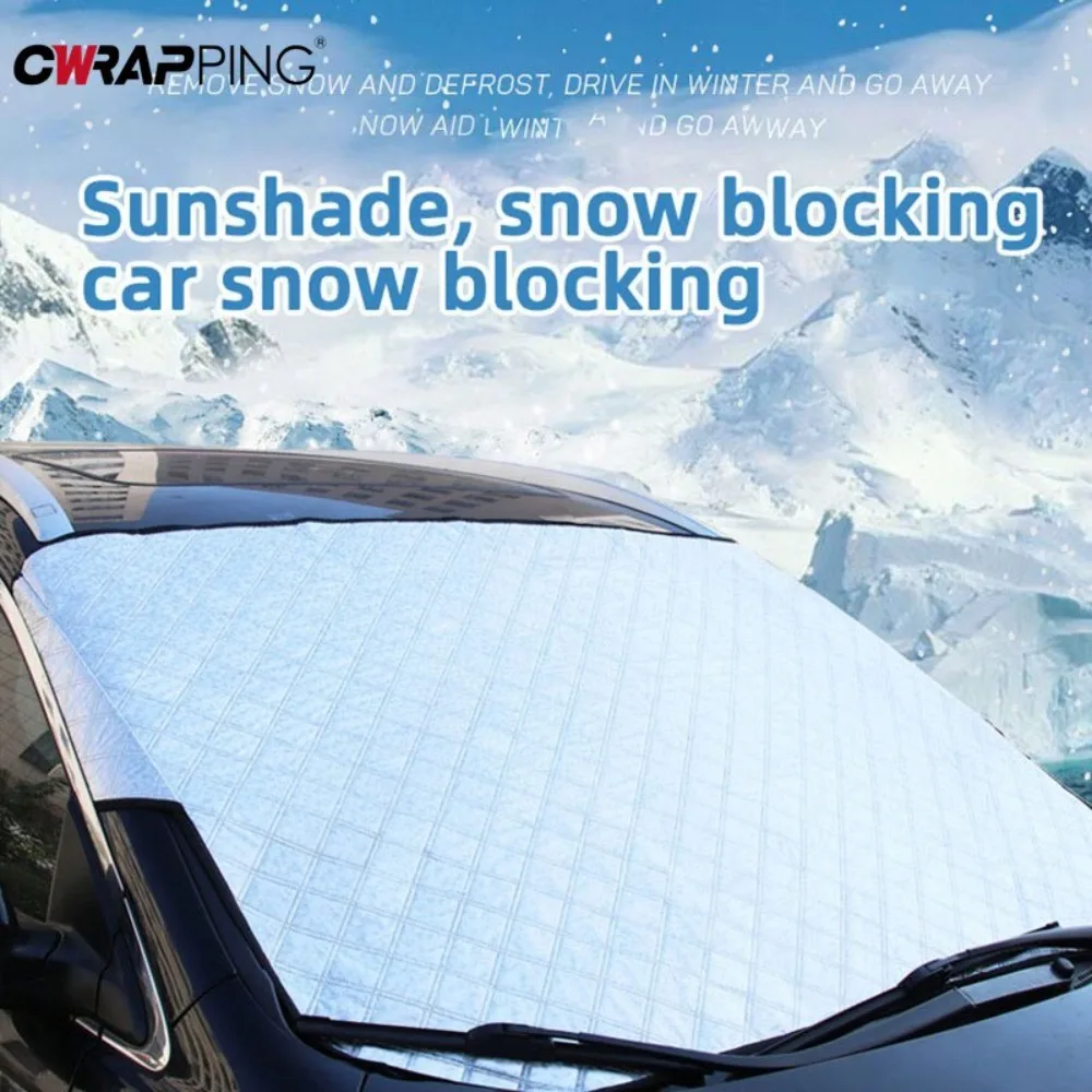 Front Windshield Sunshade Car Anti-exposure Heat Insulation Anti-snow Anti-icing Cover Front Parasol Window Car Clothing Cover