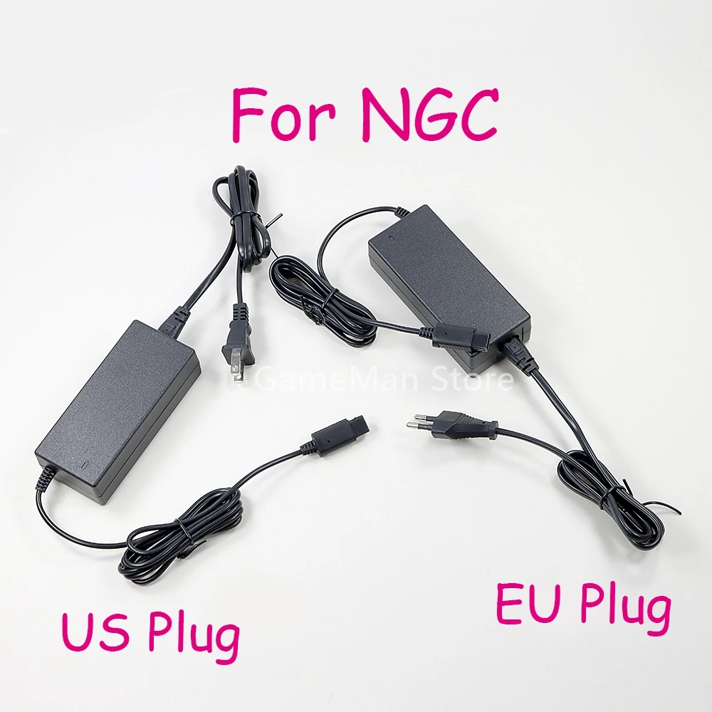 

10pcs For NGC AC Adapter For GameCube Power Adapter Power Supply Cord Charging Charger EU US Plug 100-240V
