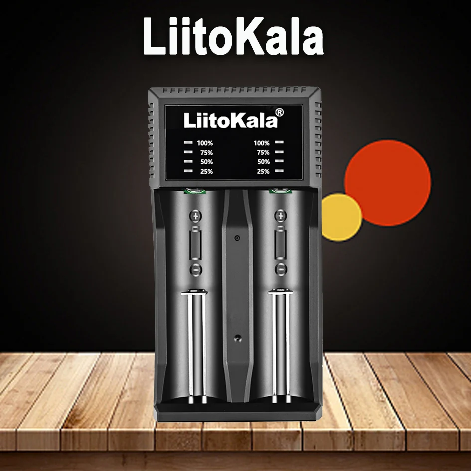 

LiitoKala lii-C2 21700 18650 26650 16340 14500 5V2A Portable Charger