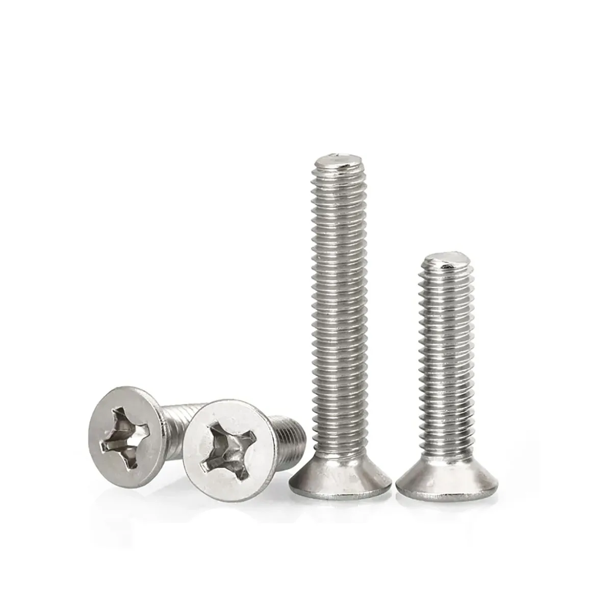 

304 Stainless Steel Cross Countersunk Head Screw Flat Head Machine Tooth Rust Proof Bolt M2M3M4M5M6