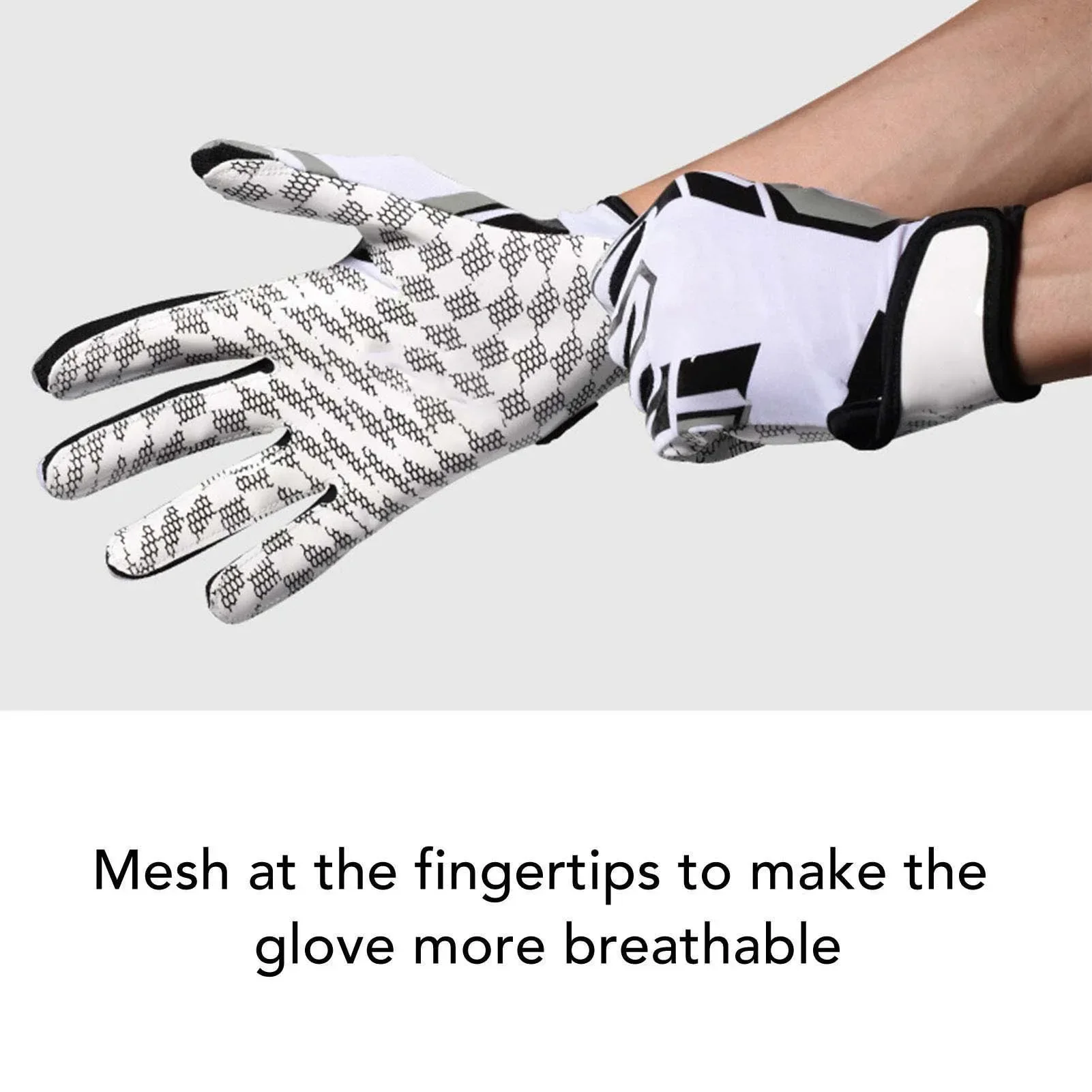 Non Slip American Football Rugb Gloves Breathable Full Finger Sports Gloves For Baseball