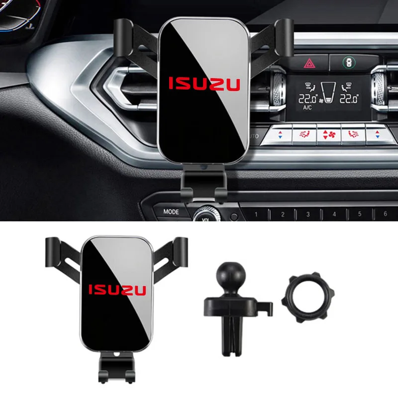 Gravity Car Phone Holder Car Air Vent Clip Mount Mobile Phone Holder for Isuzu D-MAX D MAX Dmax I II WFR VAN NFR ATV TROOPER