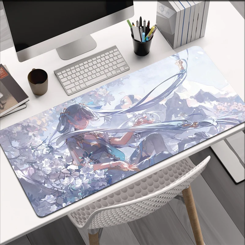 Jinhsi Wuthering Waves Comic Mouse Pad Game Laptop Play Mat 40x90 Extra Large Kawaii Anime Mousepad PC Gaming Accessories