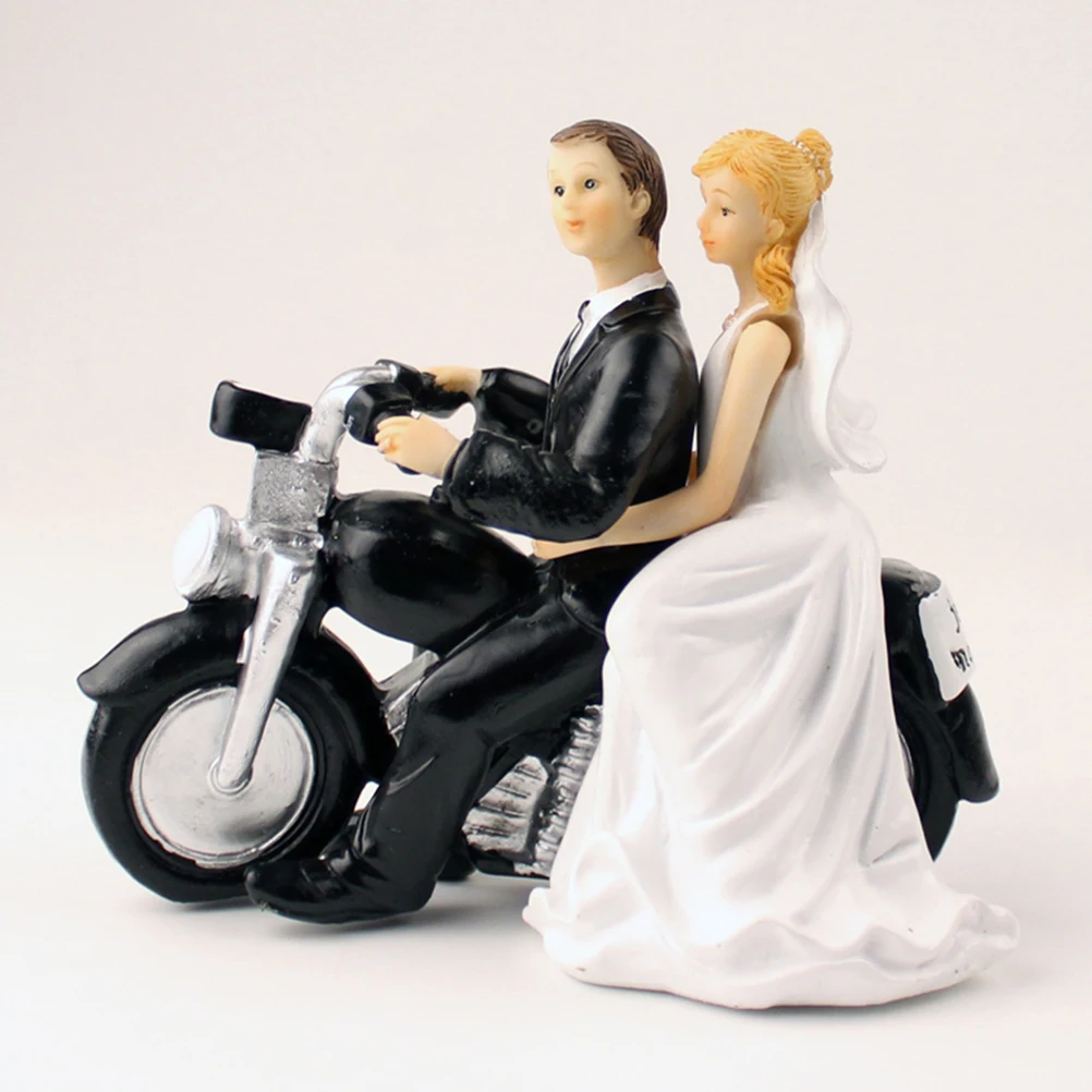

Bride and Groom Cake Toppers Wedding Table Decor Decorations Baby Couple Figurine Banquet