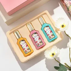 Brand Perfume Women 75ml Body Splash 3PCS Set Gift Box Pheromone Parfum Pour Femme Plant Floral Scent Exudes Feminine Charm духи