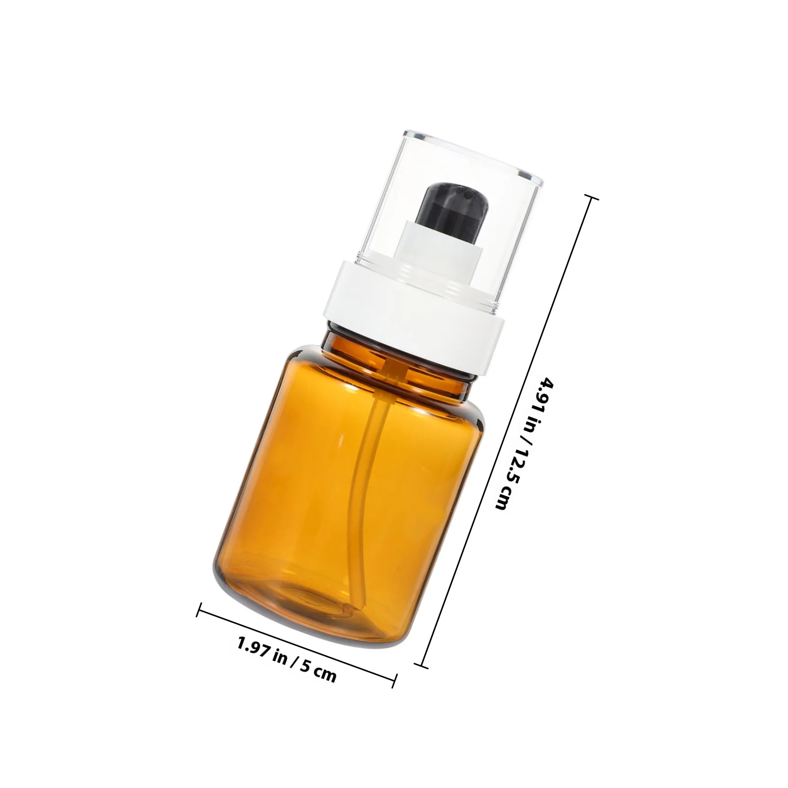 Botellas vacías con bomba de 60Ml, botella portátil marrón para viaje, aceite esencial, suero, contenedor rellenable, herramienta de cuidado de la piel, 3 uds.