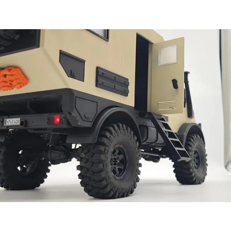 Camper Rimorchio Corpo Camion Letto RV Rimorchio per Crossrc 1:10 NT4 Unimock RC Crawler Modello di Auto Modifica e Parti di Aggiornamento
