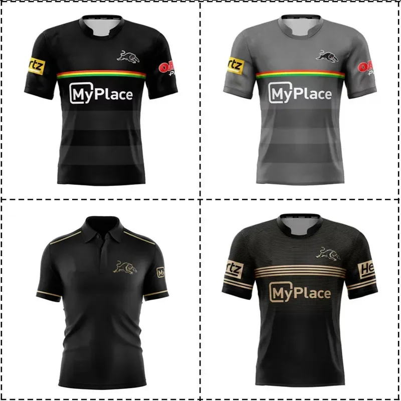 

Альтернативная/тренировочная футболка Penrith Panthers 2025/тренеры Поло-майка для регби — мужской размер: S-5XL (номер имени) Высочайшее качество