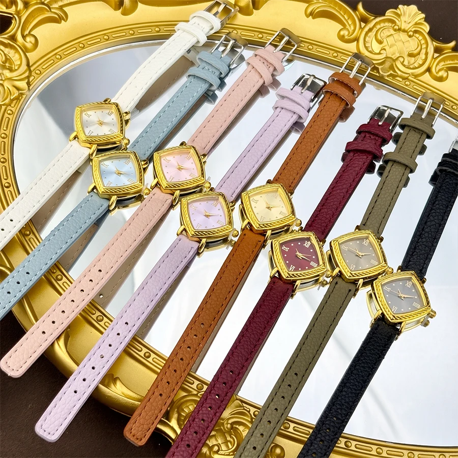 Women Watch Elegant - Vintage Lace Trim Diamond Shape Dial Wrist Watch