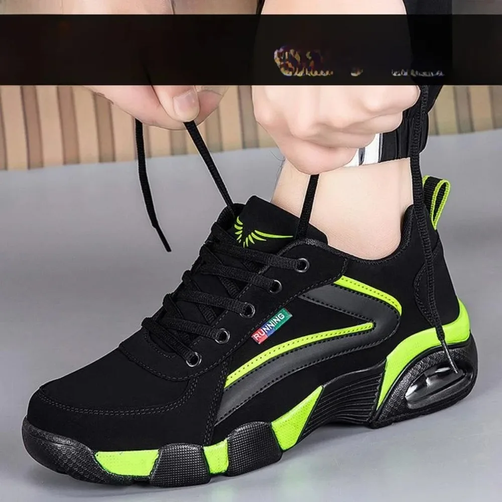 

Мужские кроссовки больших размеров для бега, осенние повседневные спортивные туфли с воздушной подушкой, удобные дышащие низкие слипоны для пожилых людей