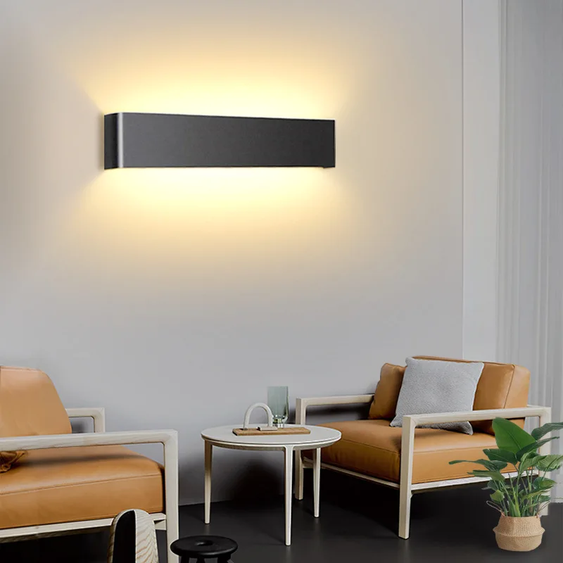 Modern Led Aluminum Wall Lamp Bathroom Mirror Lights Sconce Bedroom Livingroom Luminaire Lamp Lighting Fixture