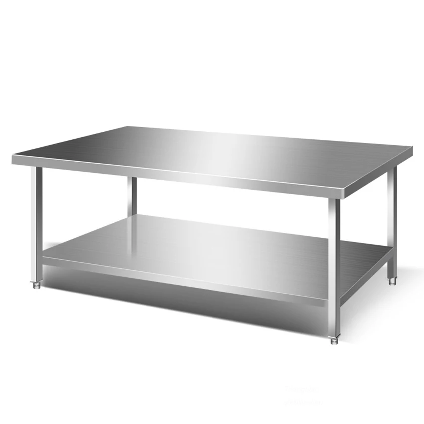 Commercial Stainless Steel Kitchen Work Table New Hotel Restaurant Work Table Kitchen Equipment Food Prep Serving