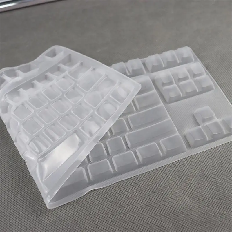 Silicone Keyboards Cover Skin Protectors for V500Pro 87 Key Wireless Mechanical Gaming Keyboards Desktop PC